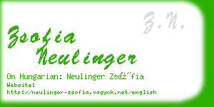 zsofia neulinger business card